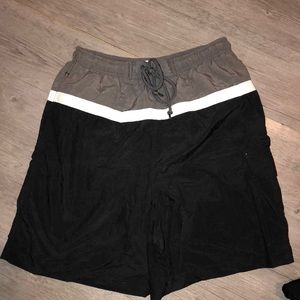 ☠️5/$20☠️ ISLANDER | MENS COLOR BLOCK SWIM TRUNKS MED